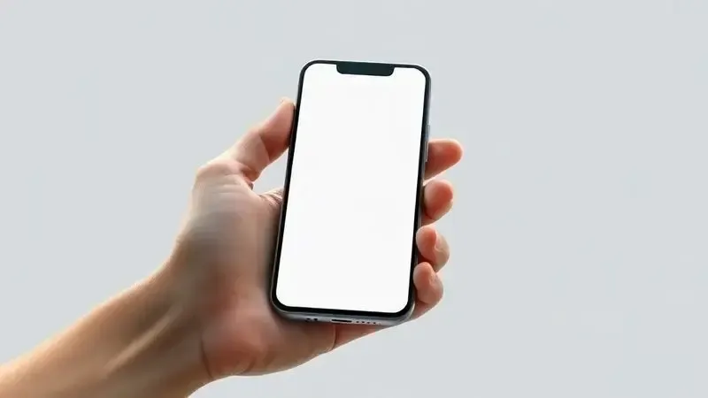 Ilustração conceitual de um design de smartphone ergonômico e elegante, realçando a qualidade de construção.